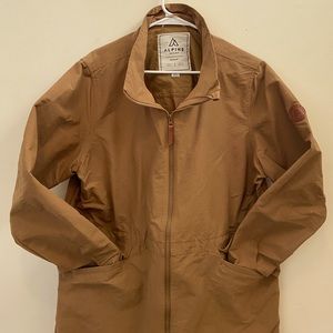 Alpine women’s xxl waxed canvas water resistant jacket